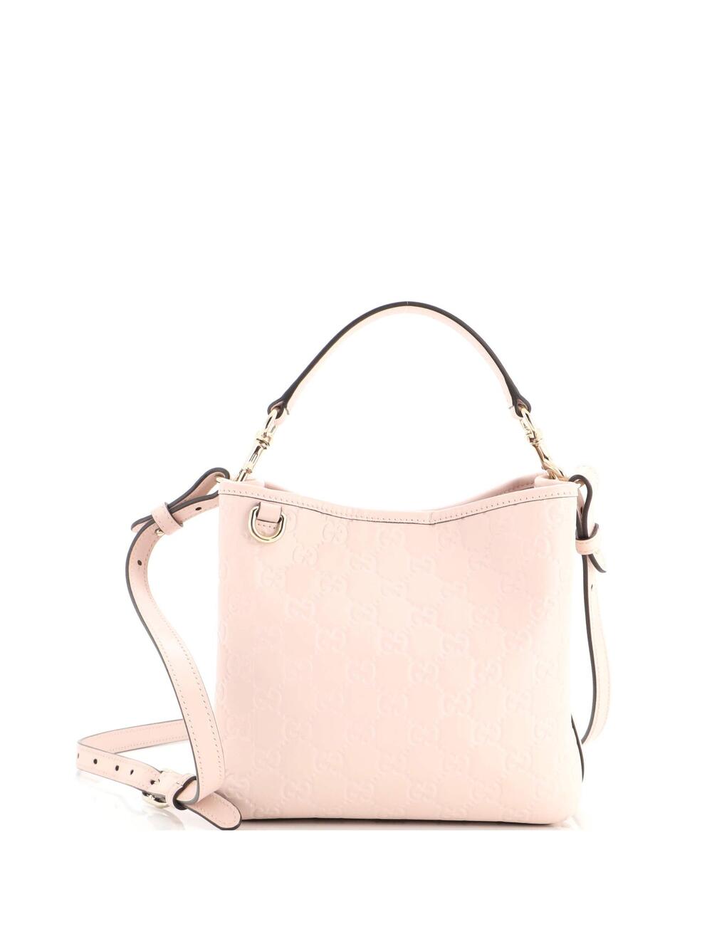 Gucci Gg Emblem Bucket Bag Embossed #324520G17B - Picture 1 of 7